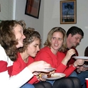 USA ID Boise 7011WestAshland 2004DEC11 ALCC 023  I think I've found a way to keep 3 woman from talking - just feed them!!! : 2004, 7011 West Ashland, Americas, Boise, Christmas, Christmas Cheer, Date, December, Events, Idaho, Month, North America, Places, USA, Year